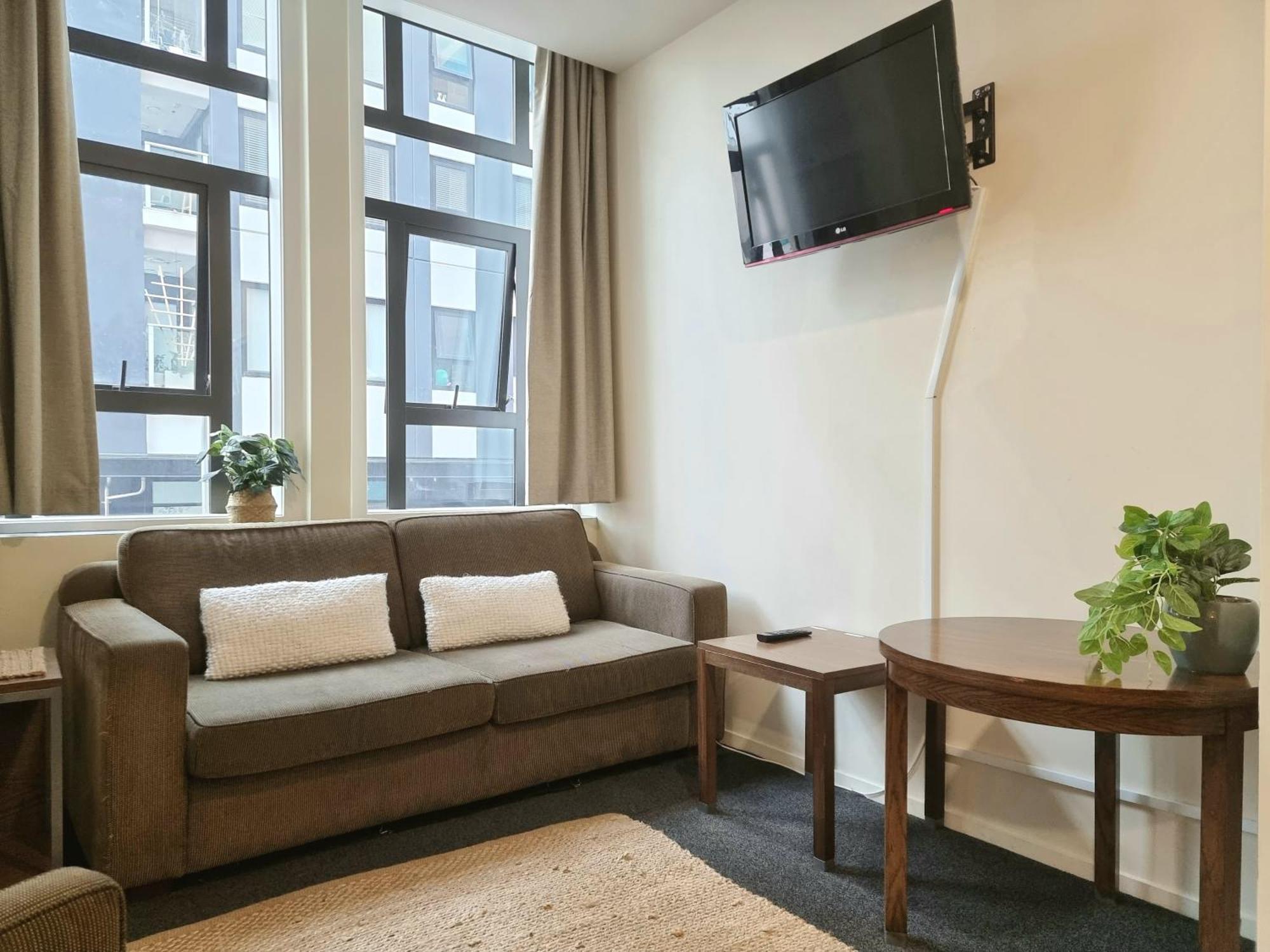 Urban Deco Apartment On Queen Street Auckland Rum bild